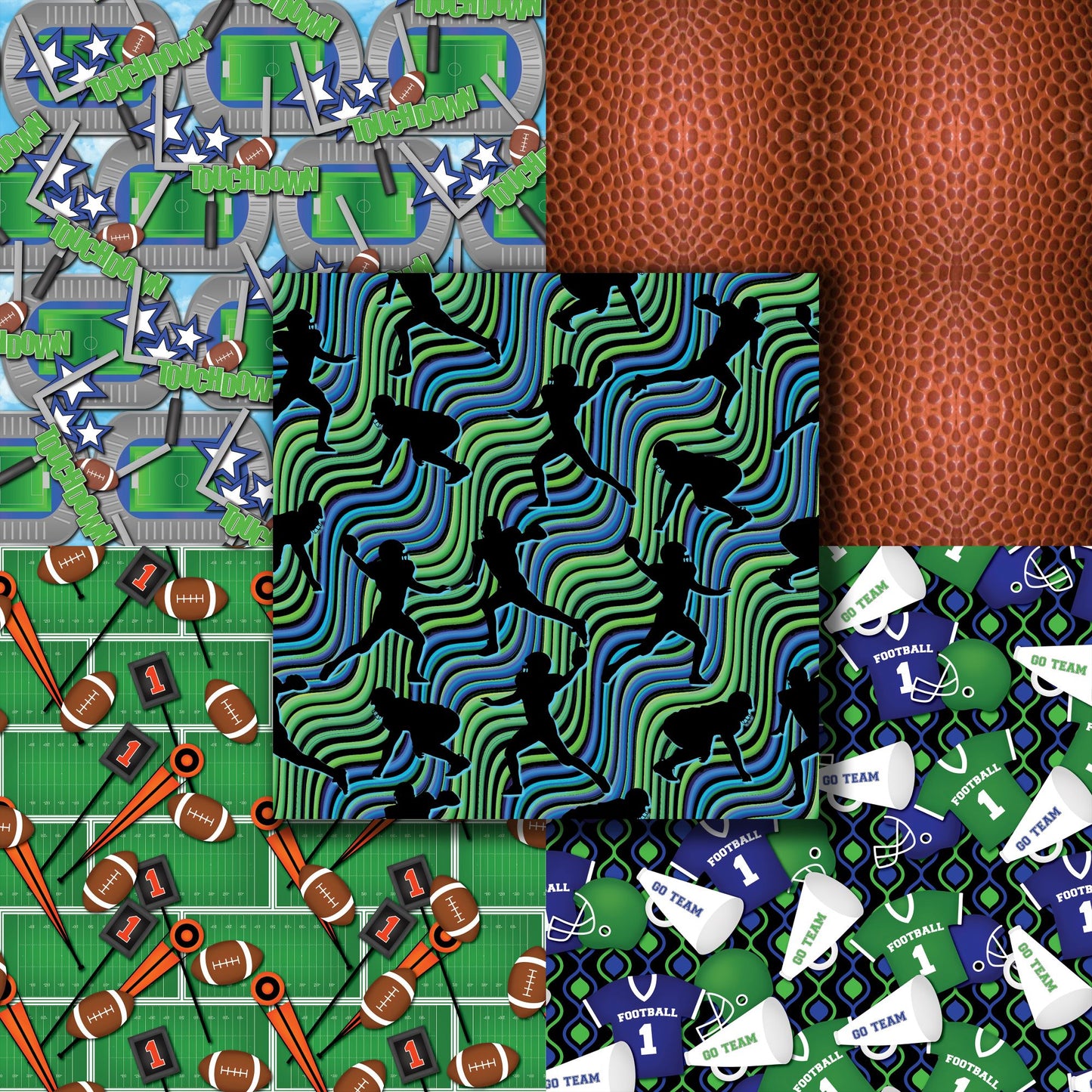 Football 12X12 Paper Pack - 8613