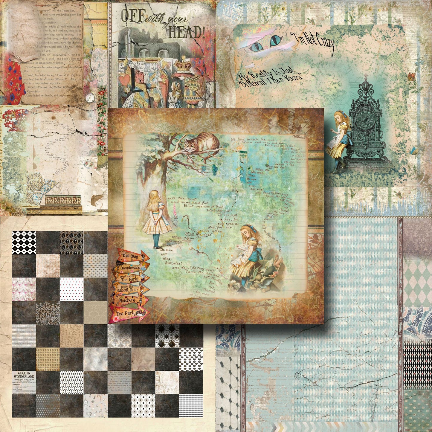 Simply Alice - 12X12 Paper Pack - 8463