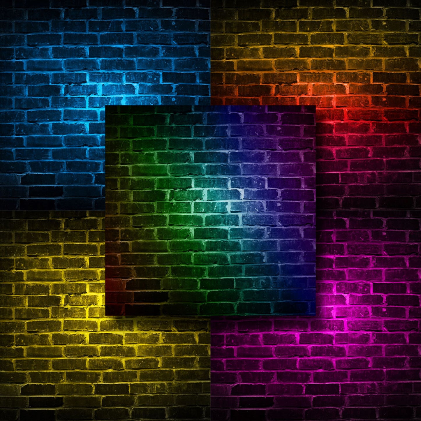 Neon Brick Wall - 12X12 Paper Pack - 8480