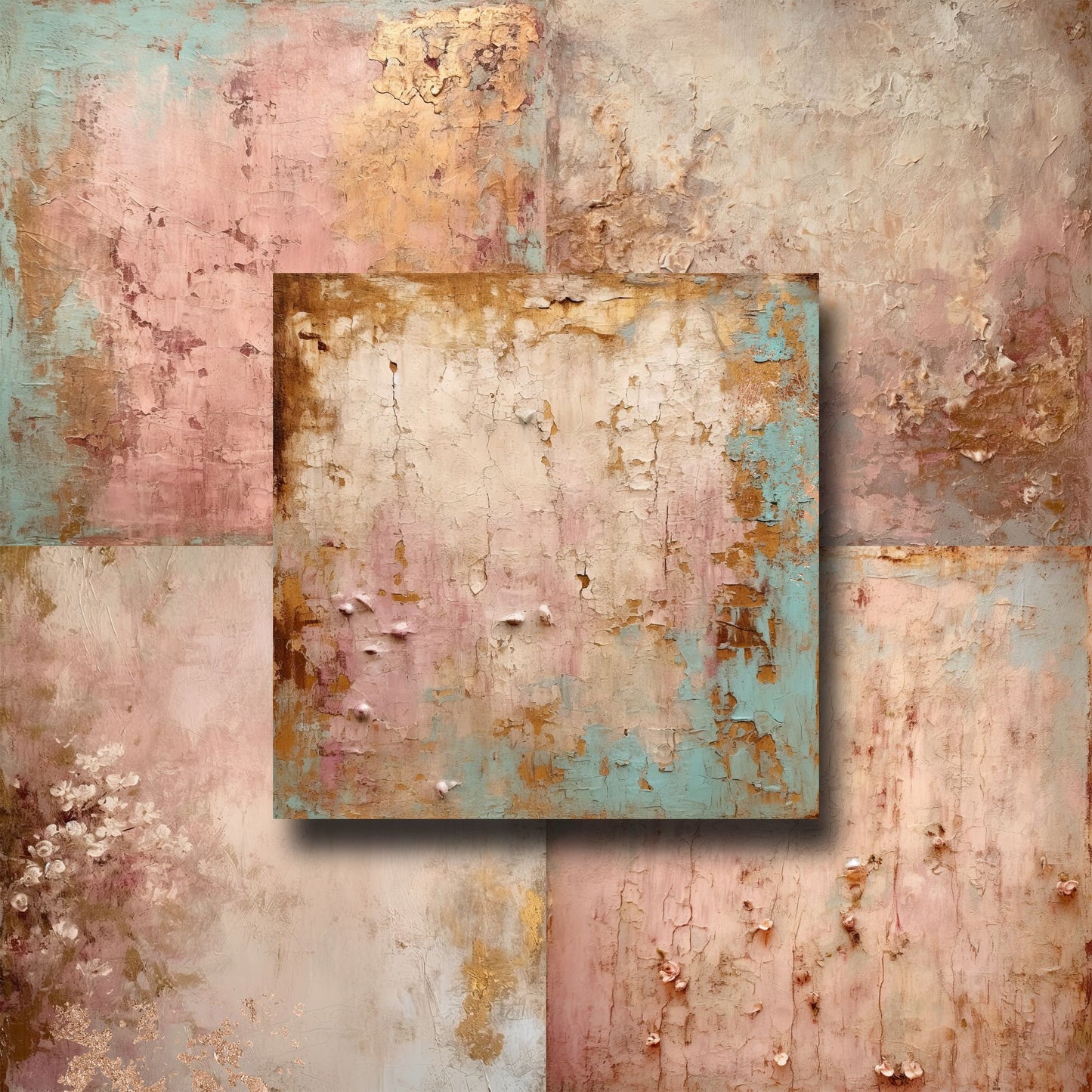 Rose Gold Oil - 12X12 Paper Pack - 8454