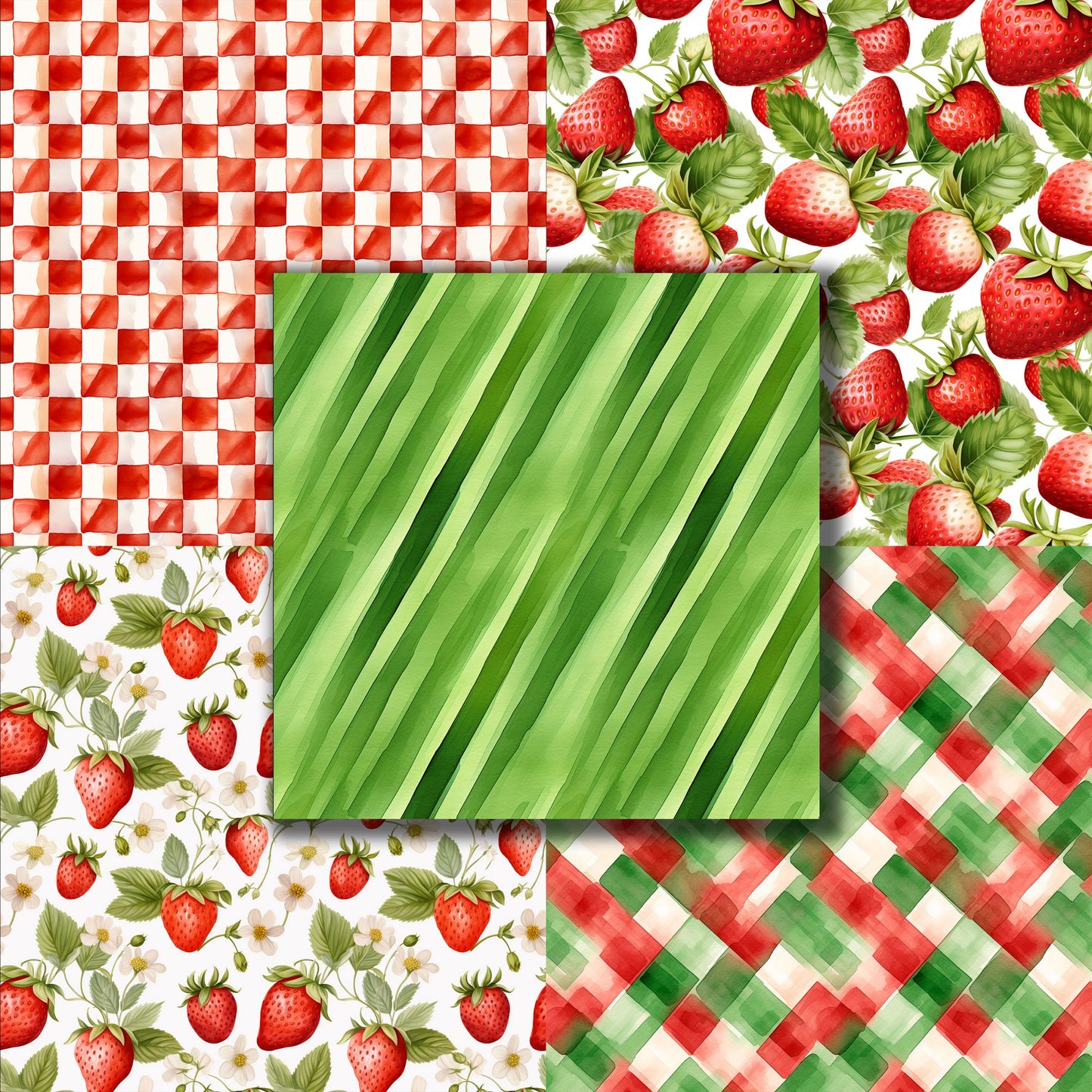 Strawberry Summer 12X12 Scrapbook Paper Pack - 8852