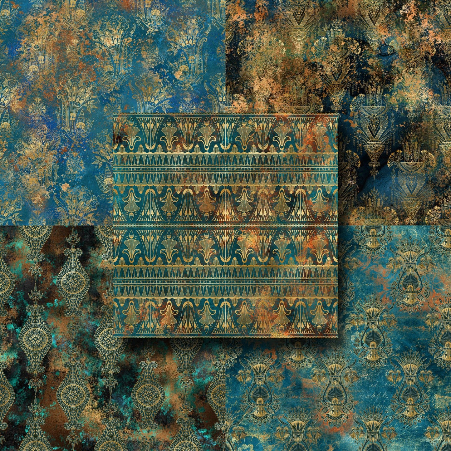 Deco Patina 12X12 Paper Pack - 8487