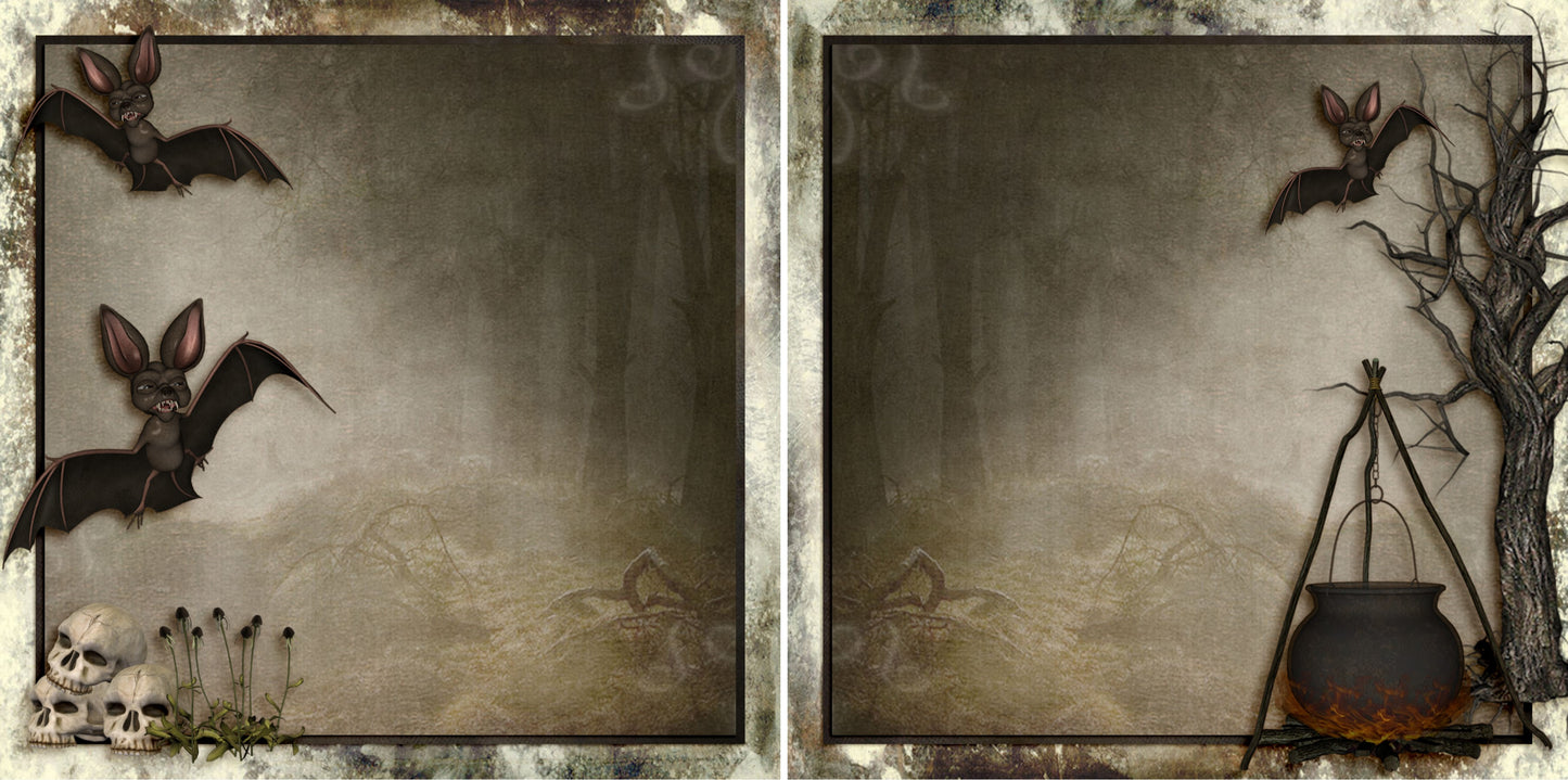 Jeepers Creepers - EZ Background Pages - Digital Bundle - 10 Digital Scrapbook Pages - INSTANT DOWNLOAD