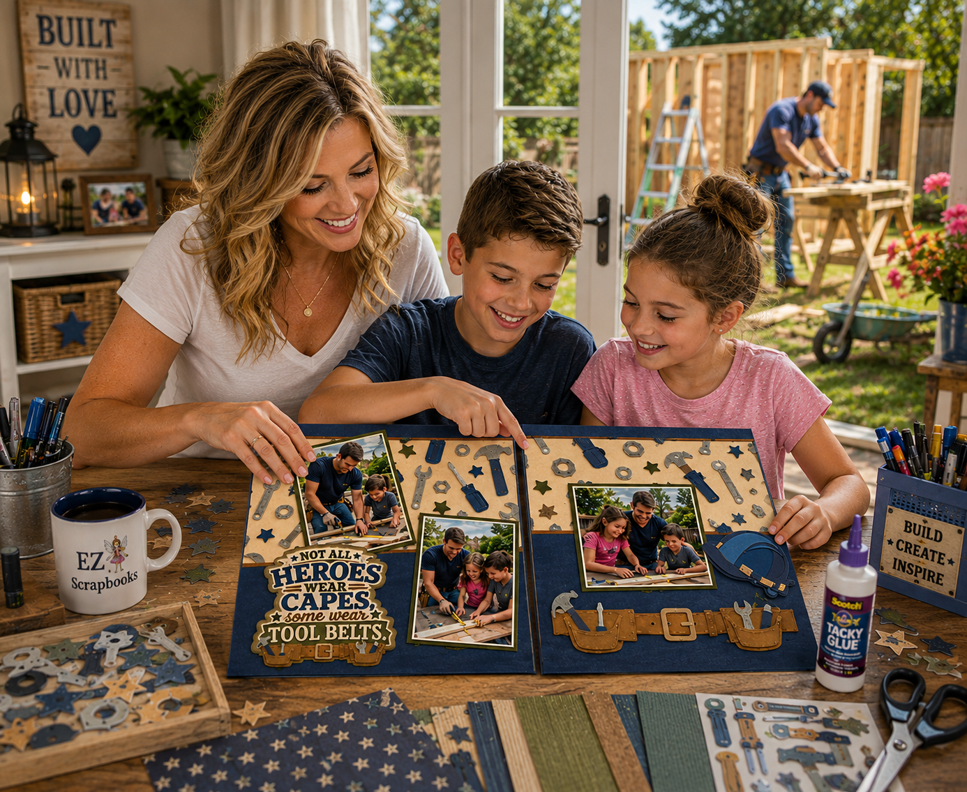 Heroes Tool Belts - Scrapbook Layout - 26-228