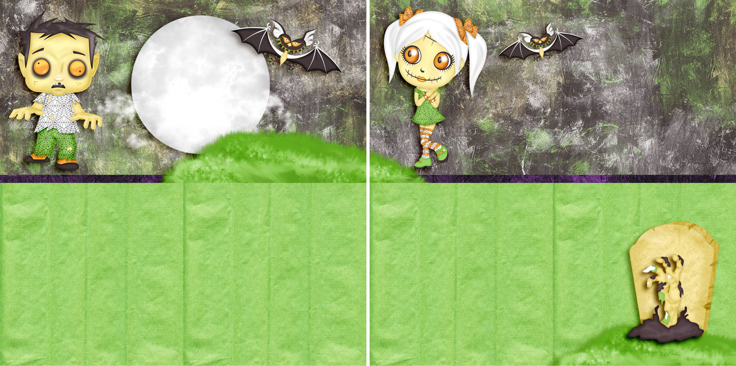 Jeepers Creepers NPM - Set of 5 Double Page Layouts - 1404