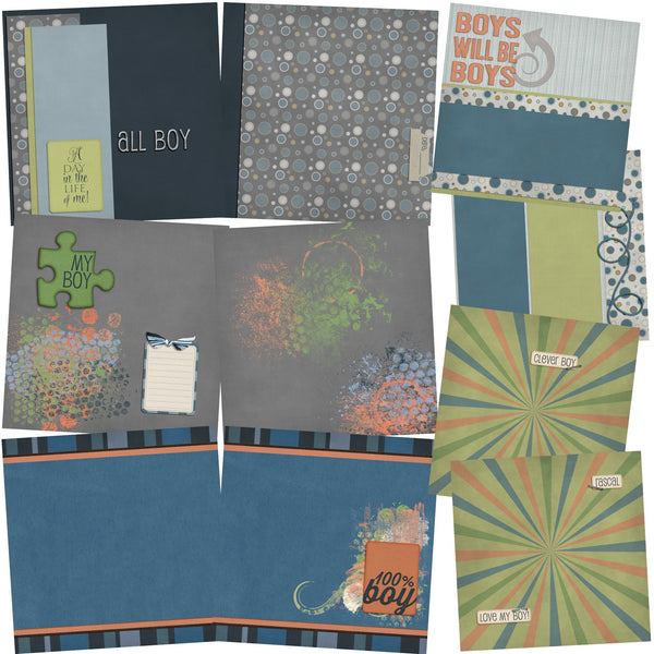 Sweet Baby Boy - EZ Background Pages - Digital Bundle - 10 Digital Scr –  EZscrapbooks