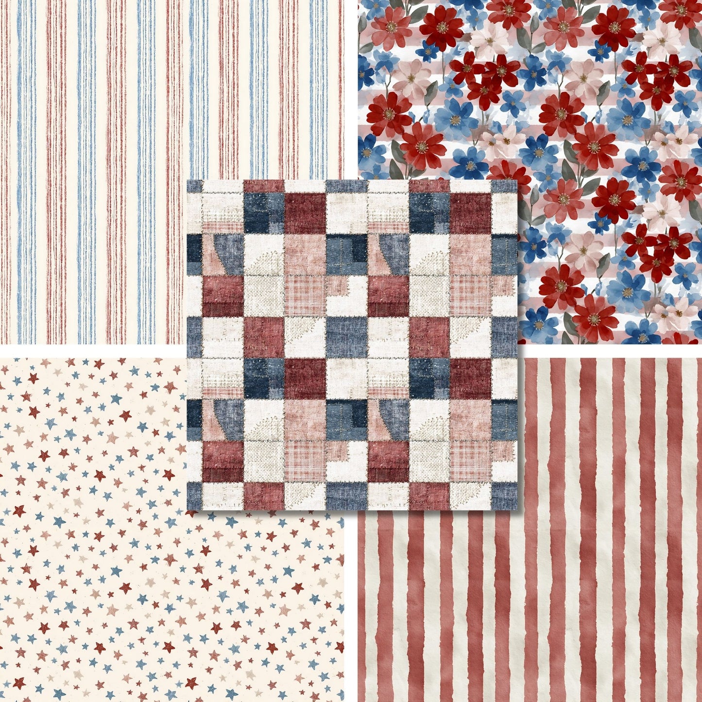Patriotic Farmhouse - 12X12 Scrapbook Paper Pack - 26-8179