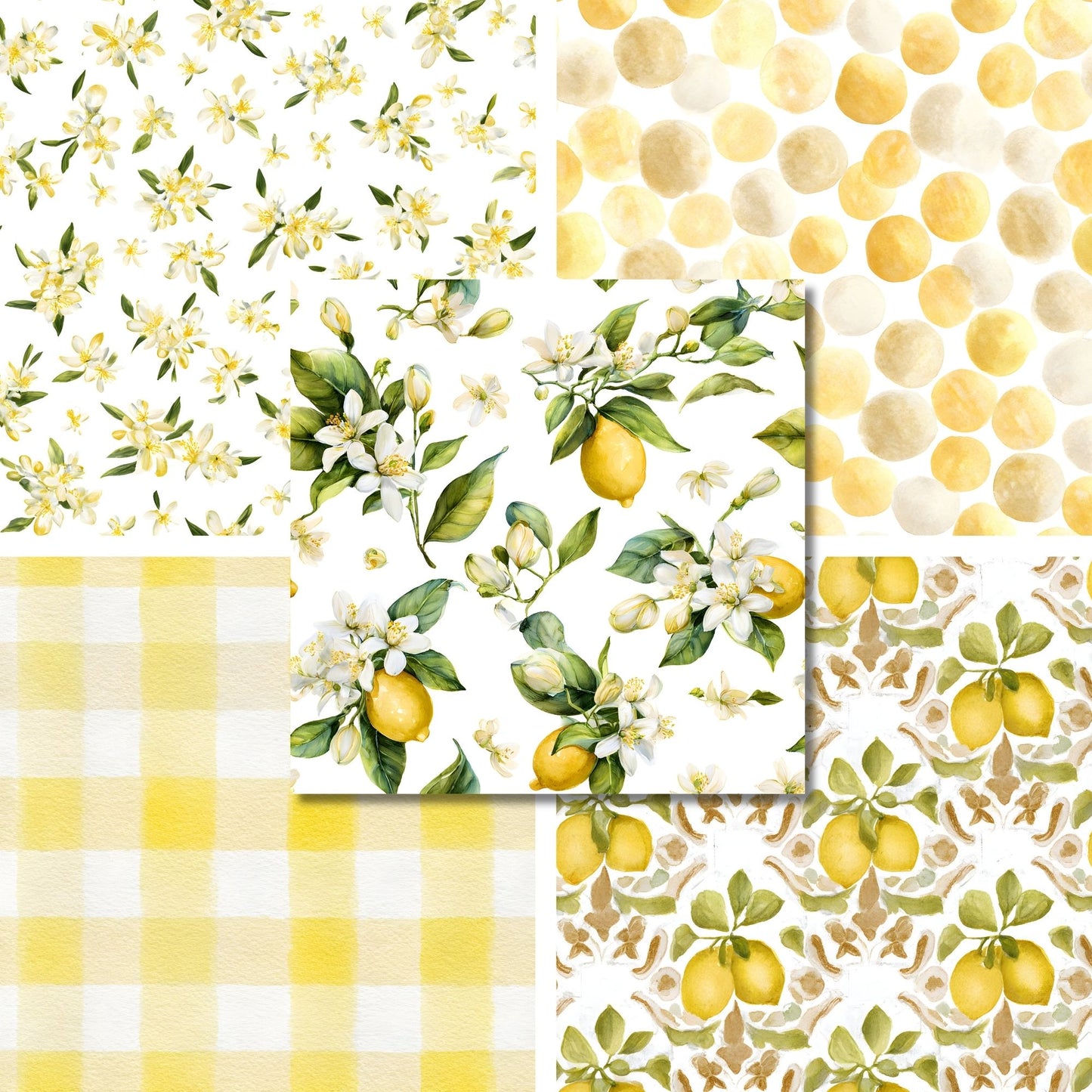 Lemon Linen - 12X12 Scrapbook Paper Pack - 26-8148