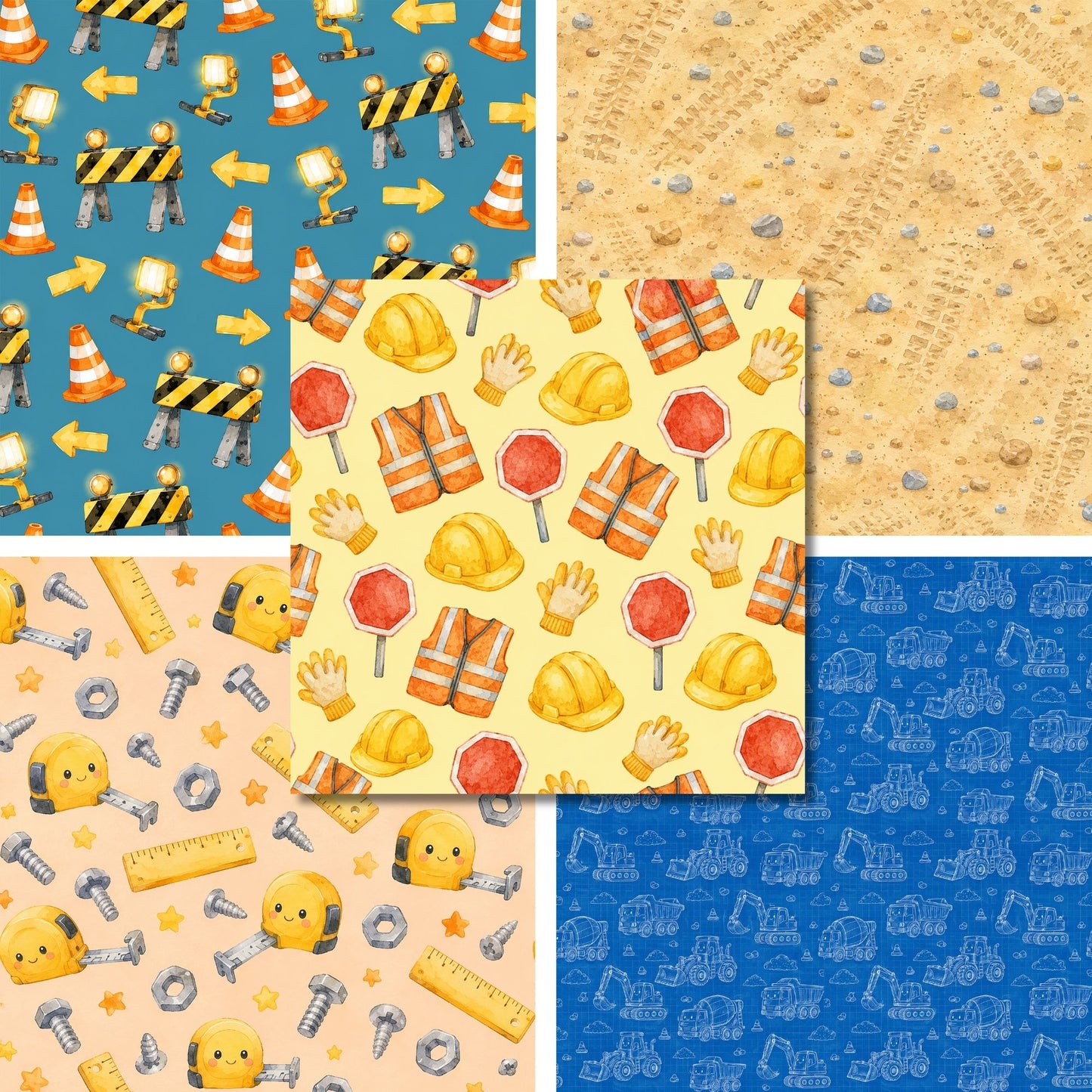 Construction Kid - 12X12 Scrapbook Paper Pack - 26-8182