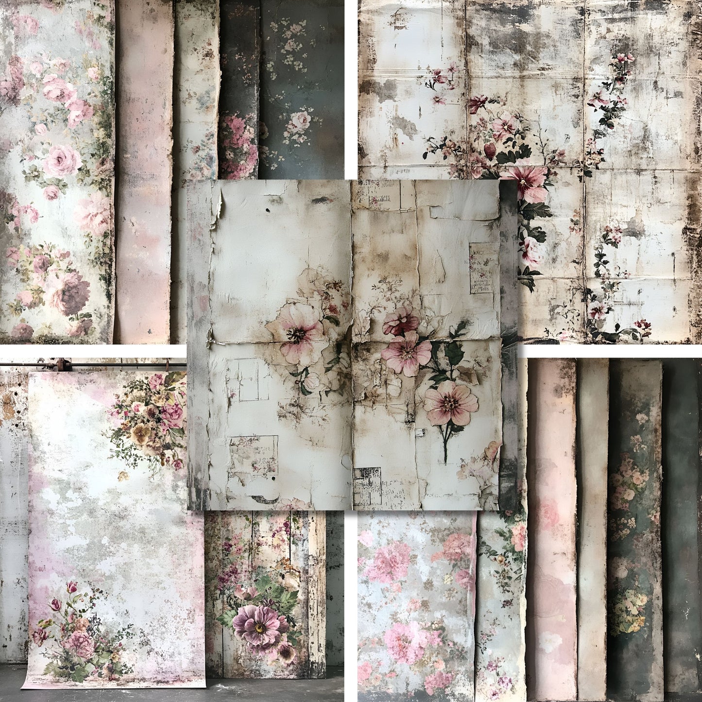 Vintage Floral - 12X12 Scrapbook Paper Pack - 26-8073