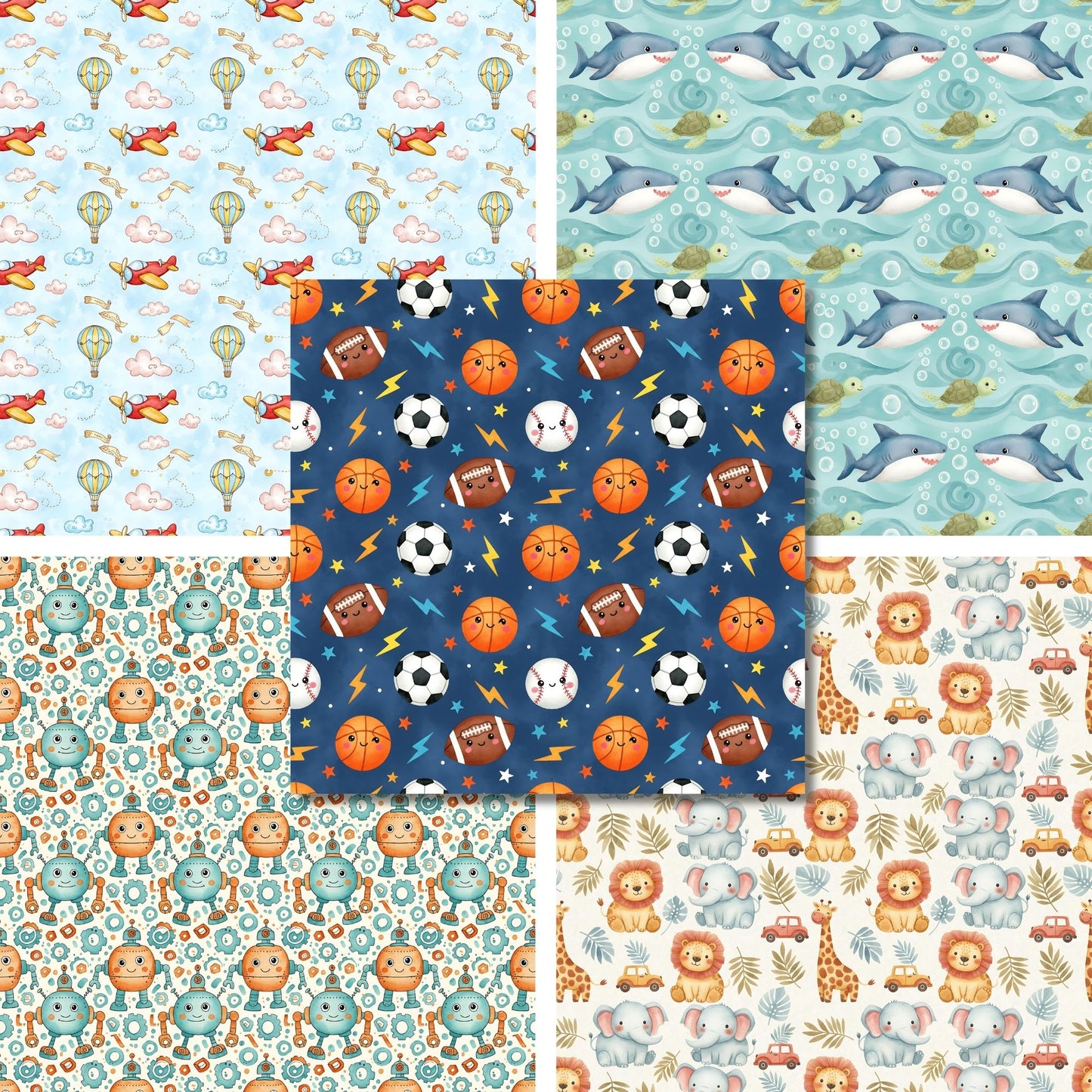 All Boy - 12X12 Scrapbook Paper Pack - 26-8081