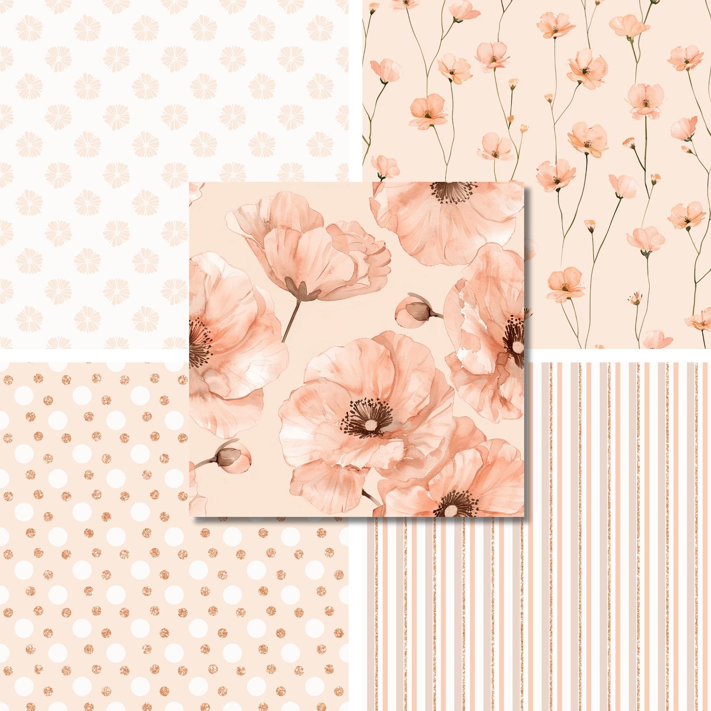 Peach Fantasy - 12X12 Scrapbook Paper Pack - 26-8016