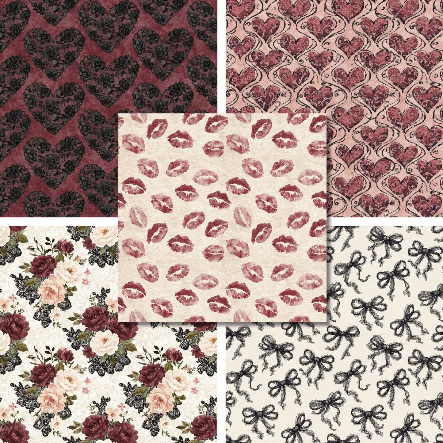 Deep Romance 2 - Valentine Love - 12X12 Scrapbook Paper Pack - 26-8037