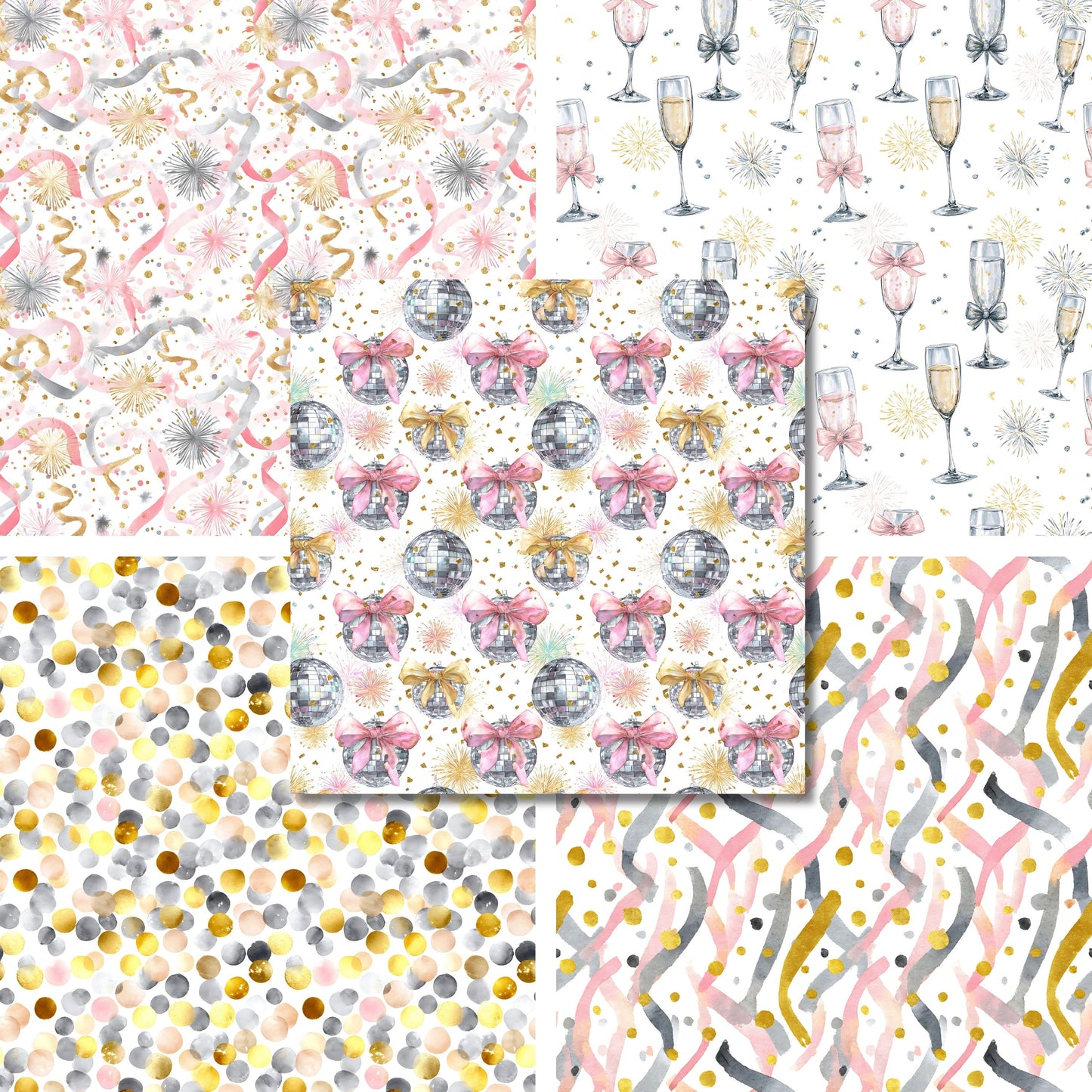 Coquette New Year - 12X12 Scrapbook Paper Pack - 26-0001