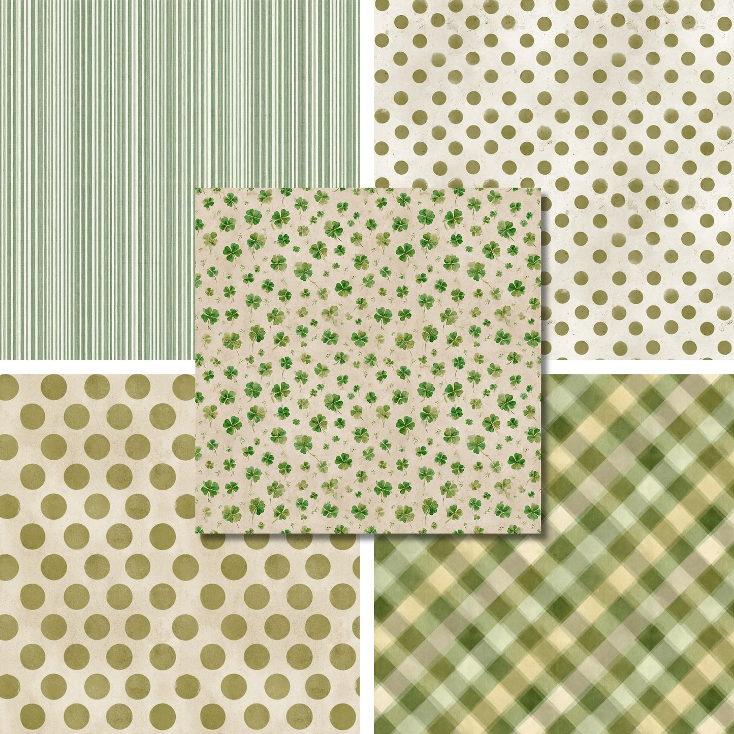 Vintage St Pat - 12X12 Scrapbook Paper Pack - 26-8077