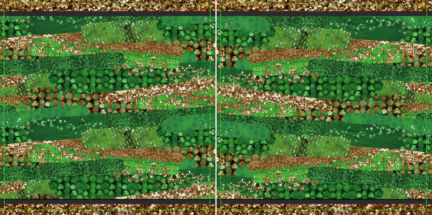 Shimmery St Pat NPM - Set of 5 Double Page Layouts - 1575