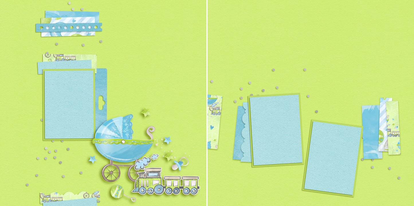 Baby Boy Carriage - 6118