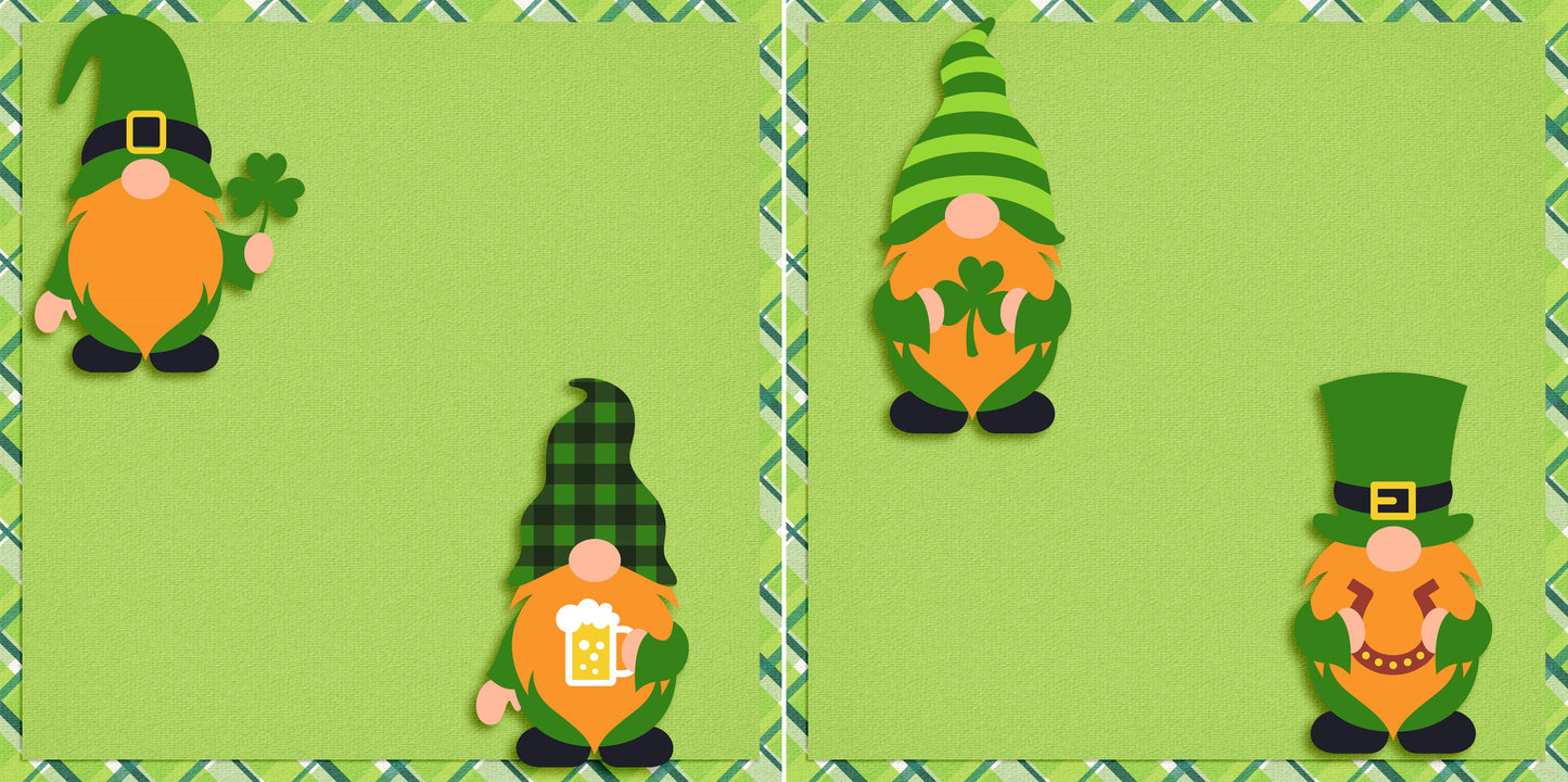 Lucky Gnomes NPM - Set of 5 Double Page Layouts - 1563