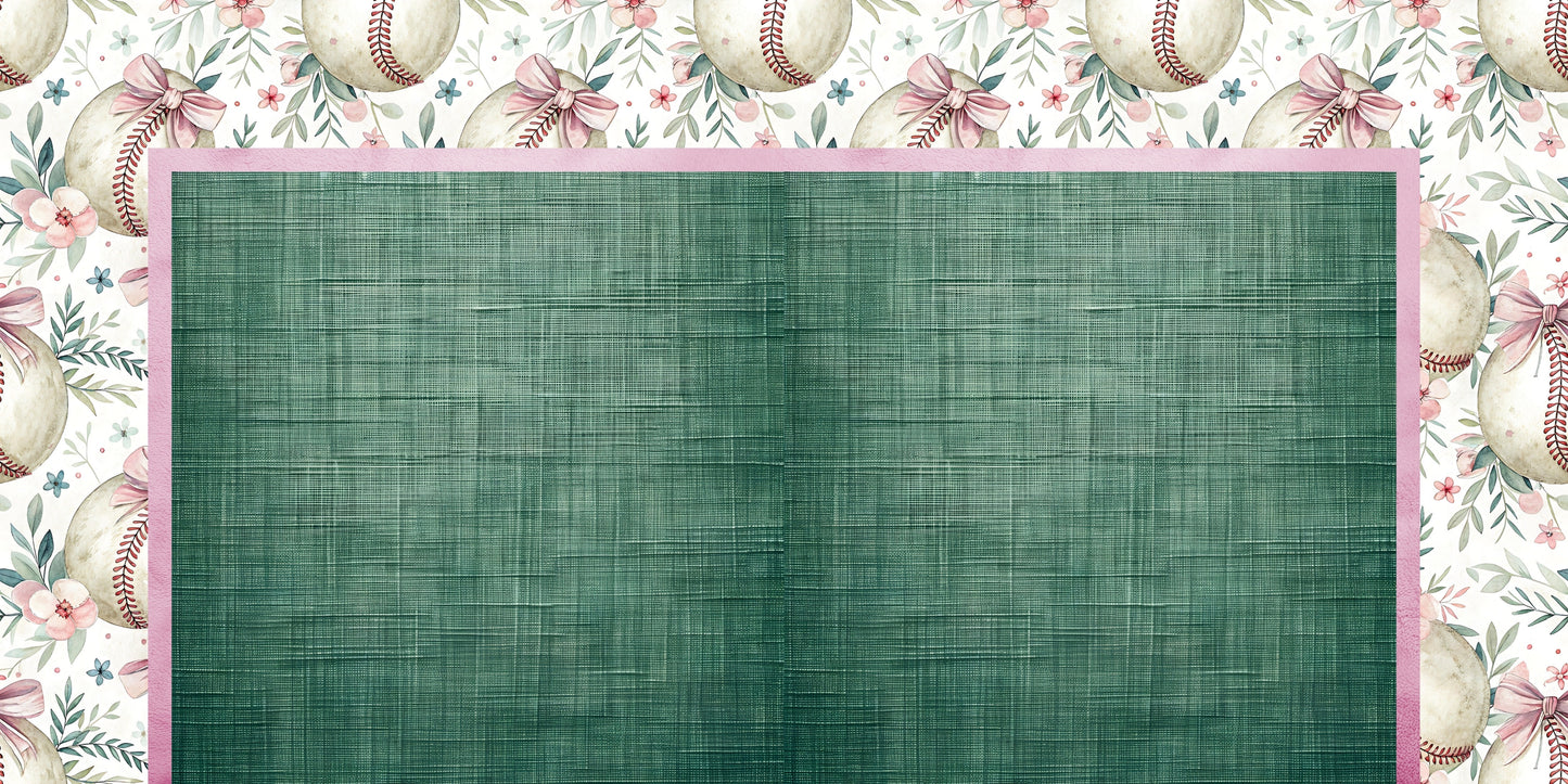 Coquette Softball NPM - Scrapbook Layout - 26-157