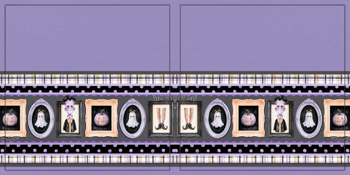Witching Hour Wall of Spooks NPM - Scrapbook Layout - 26-393