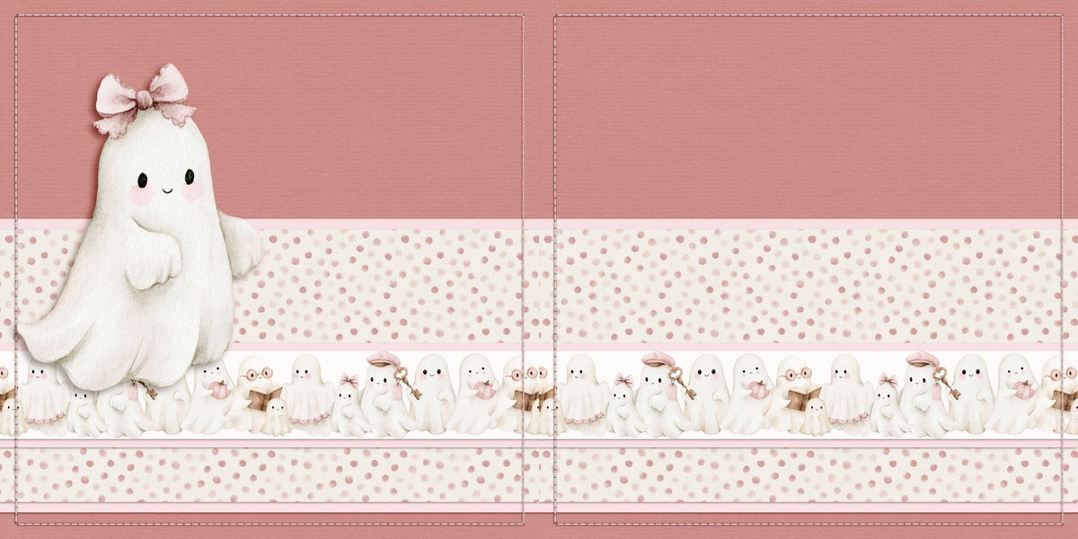 Girly Ghost NPM - Scrapbook Layout - 26-357
