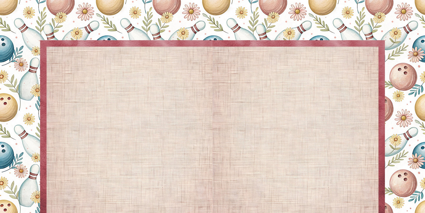 Coquette Bowling NPM - Scrapbook Layout - 26-161