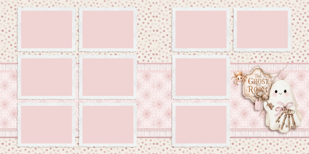 The Ghost Room - Scrapbook Layout - 26-352