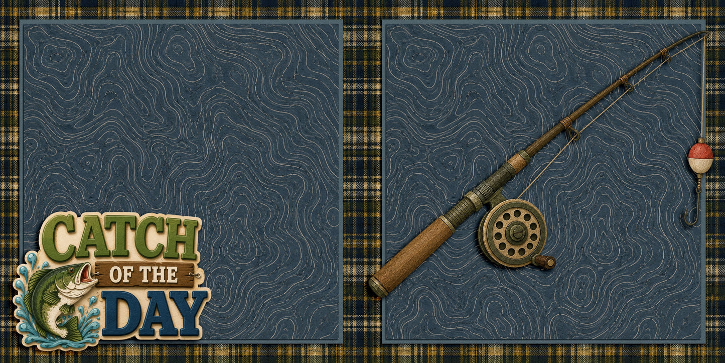 Catch of the Day NPM - Scrapbook Layout - 26-247