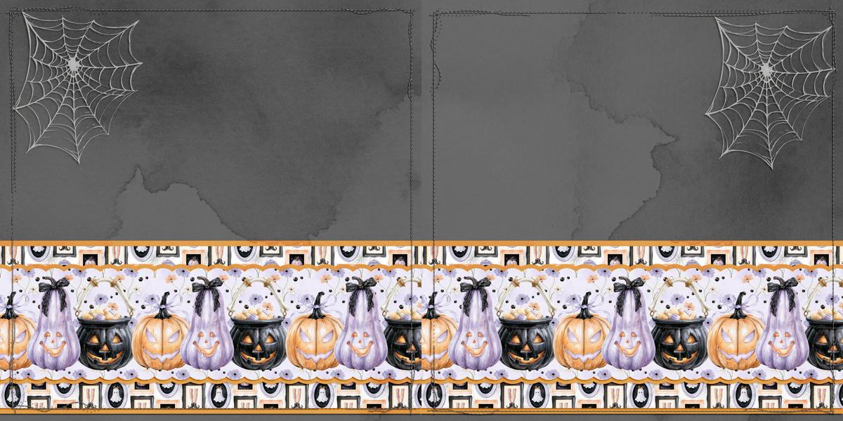 Witching Hour Pumpkins NPM - Scrapbook Layout - 26-389