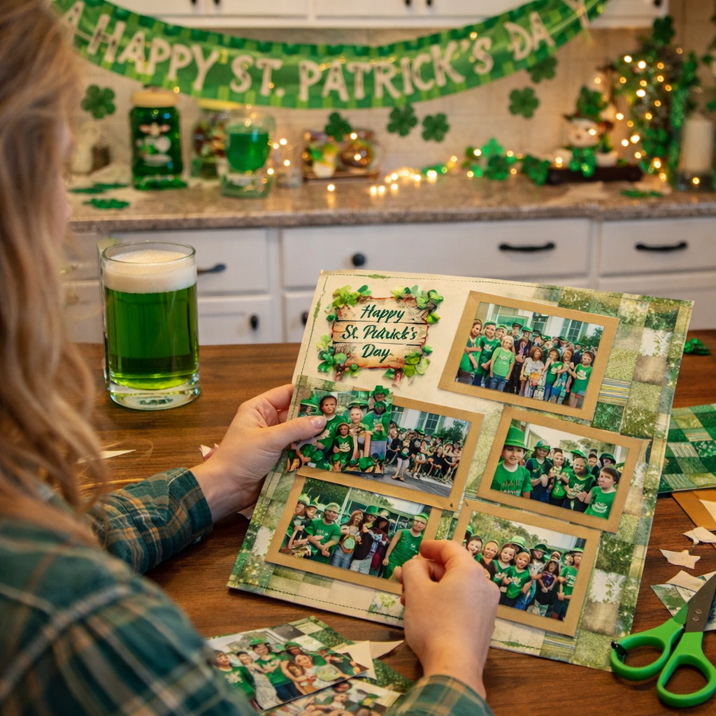 Happy St Patrick's Day - Scrapbook Layout - 26-102