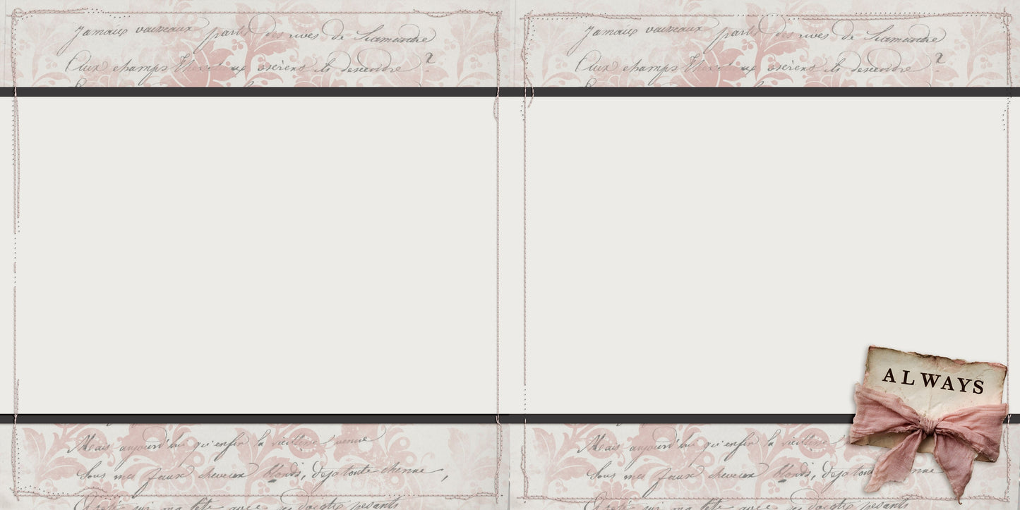 Always & Forever NPM - Set of 5 Double Page Scrapbook Layouts - 26-1005