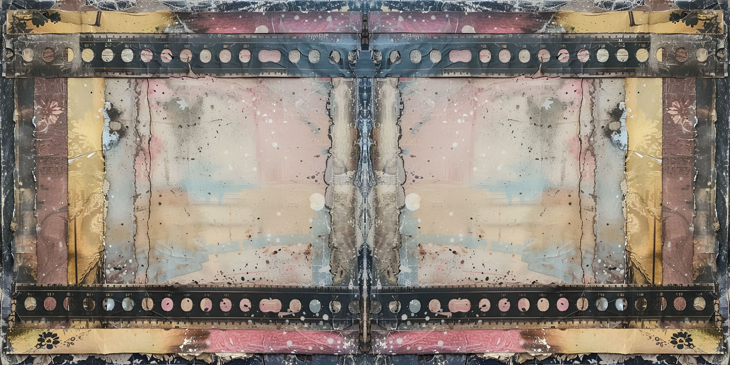 Vintage Grunge Beige NPM - Scrapbook Layout - 26-087