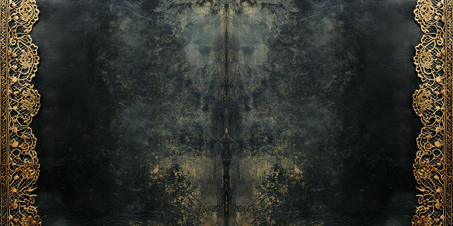 Vintage Lace Dark NPM Scrapbook Layout - 26-076