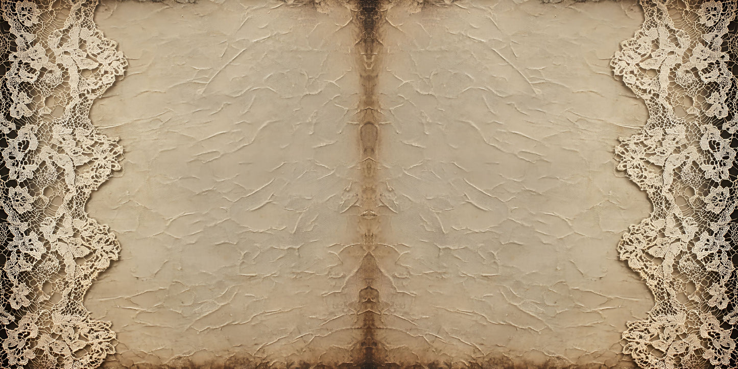 Vintage Lace Beige NPM Scrapbook Layout - 26-078