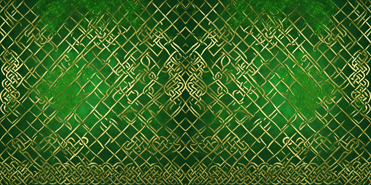 Celtic Gold Grid NPM - St Patrick's Scrapbook Layout - 26-092