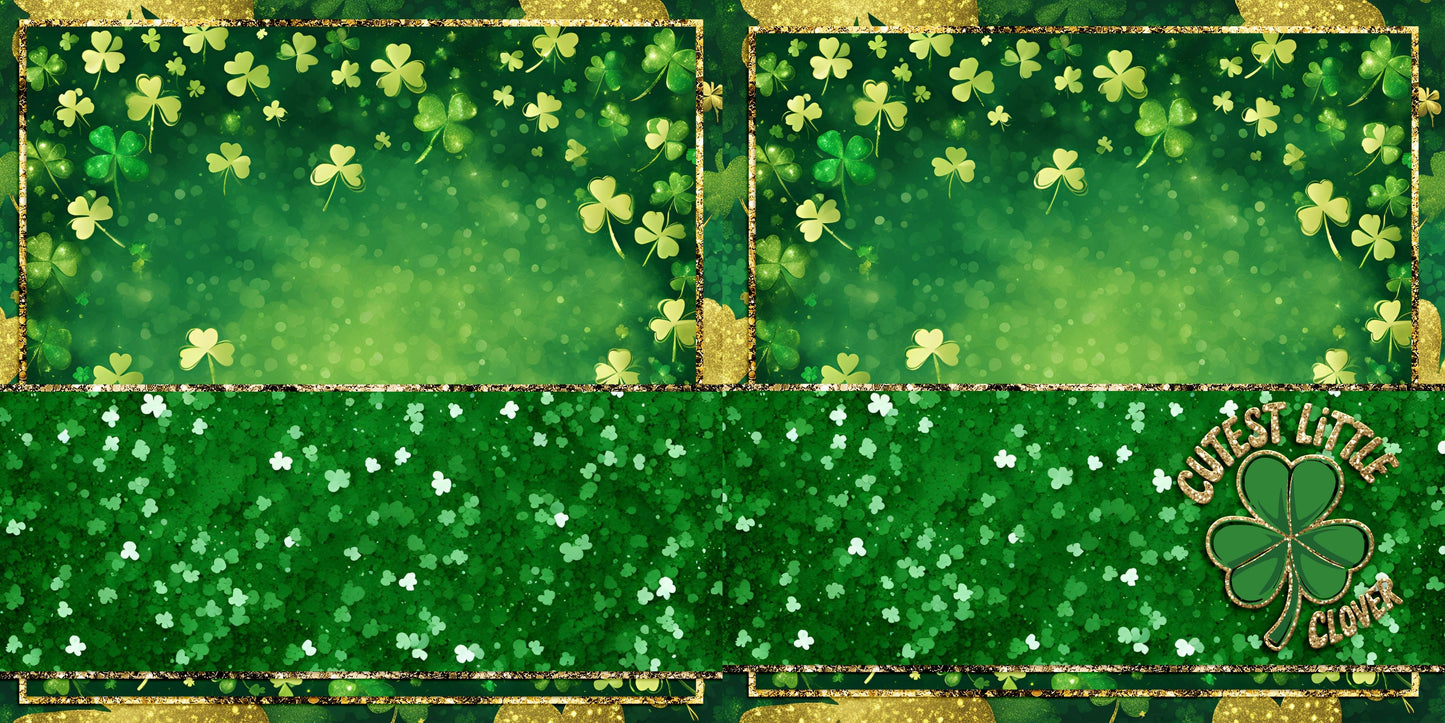 Cutest Little Clover NPM - St Patrick's Scrapbook Layout - 26-109