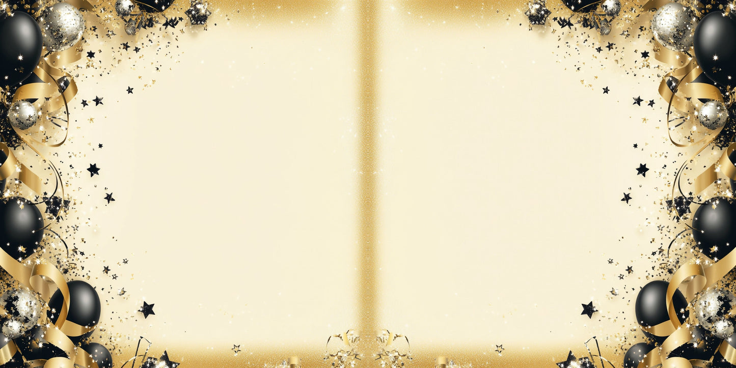 New Years Borders NPM - Set of 5 Double Page Scrapbook Layouts - 26-1000