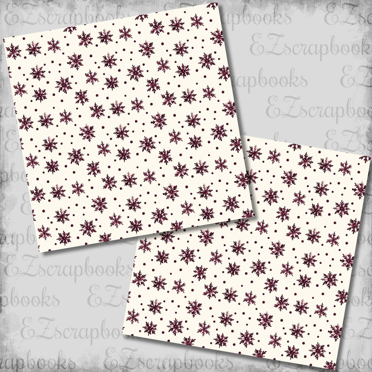Joyful Snowflakes - Christmas Scrapbook Papers - 25-923