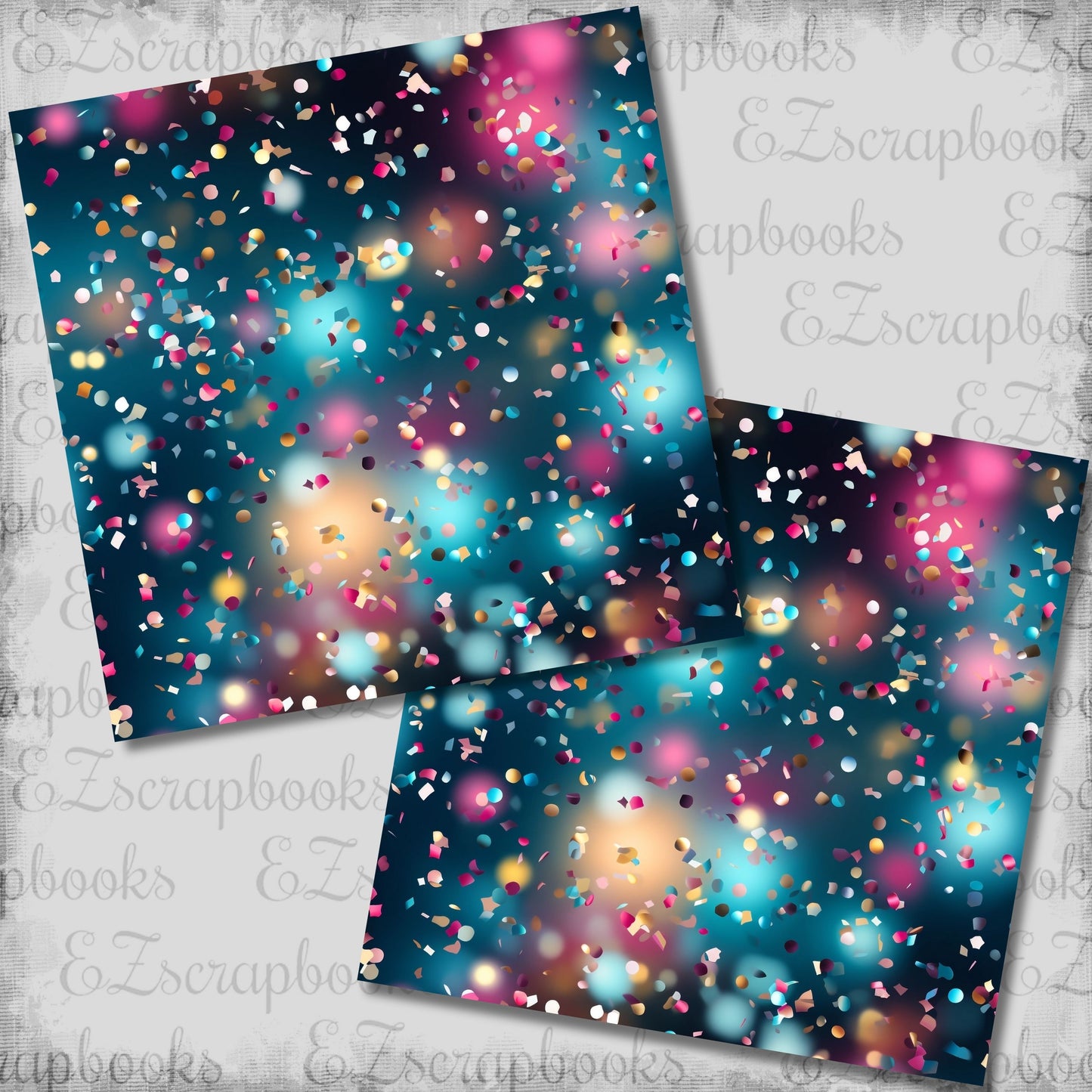 New Year Confetti - Scrapbook Papers - 26-016