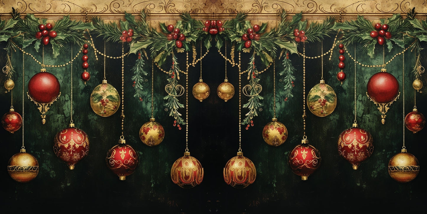 Christmas Hanging Ornaments NPM - Scrapbook Layout - 25-901