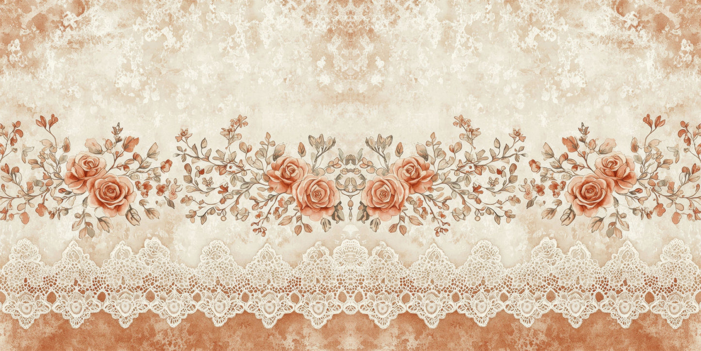 Amber Lace & Roses NPM - Scrapbook Layout - 25-536