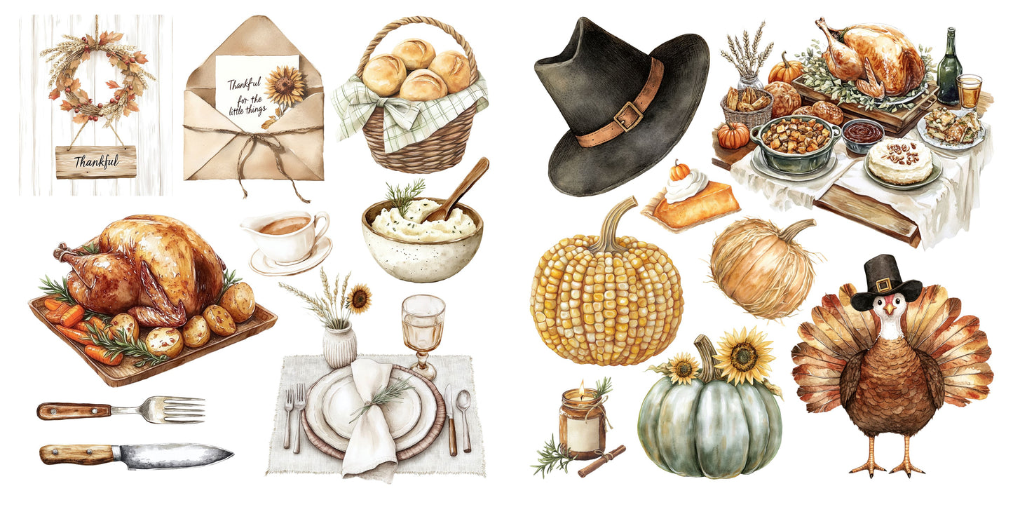 Grateful Feast - Clip Art Sheets CAS - 25-853