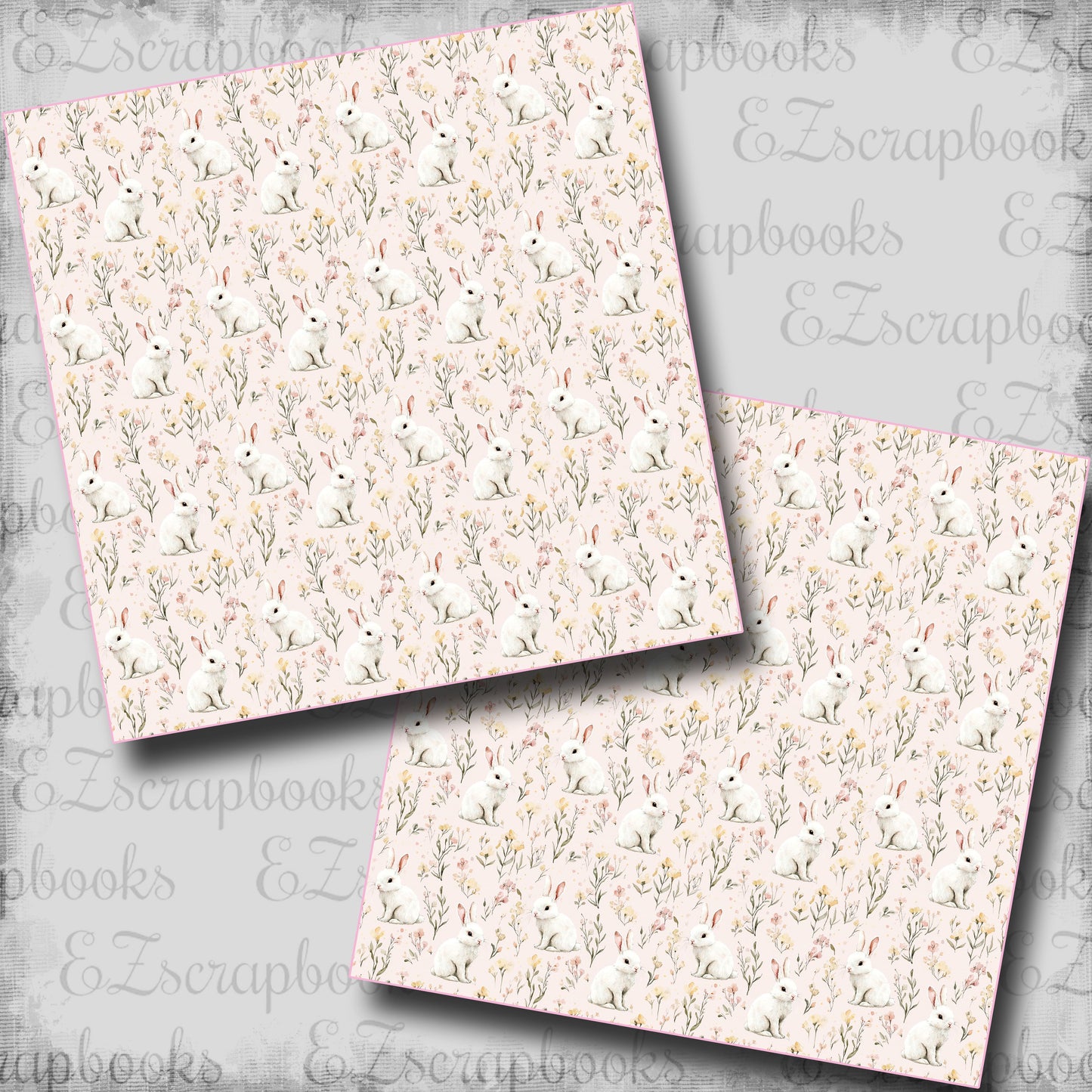 Sweet Easter Bunnies - Scrapbook Papers - 25-432