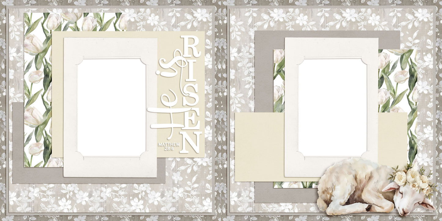 Easter Lace EZ Quick Pages - Digital Bundle - 10 Digital Scrapbook Pages - INSTANT DOWNLOAD