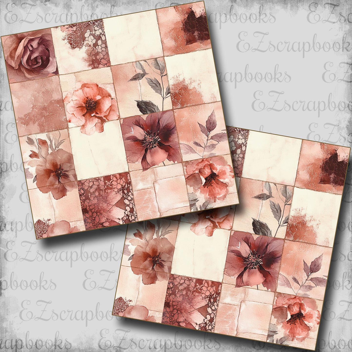 Time Treasure Squares - Scrapbook Papers - 25-539