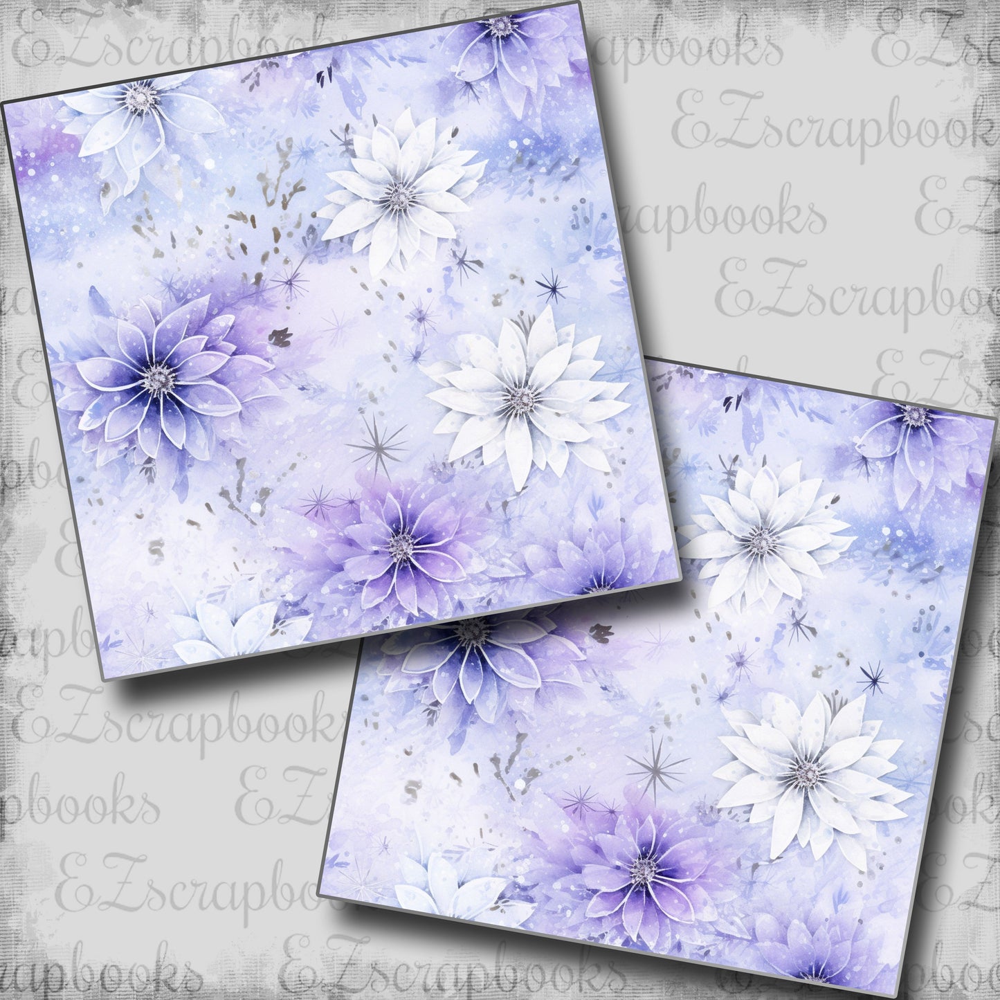 Winter Escape Floral Light - Scrapbook Papers - 25-340
