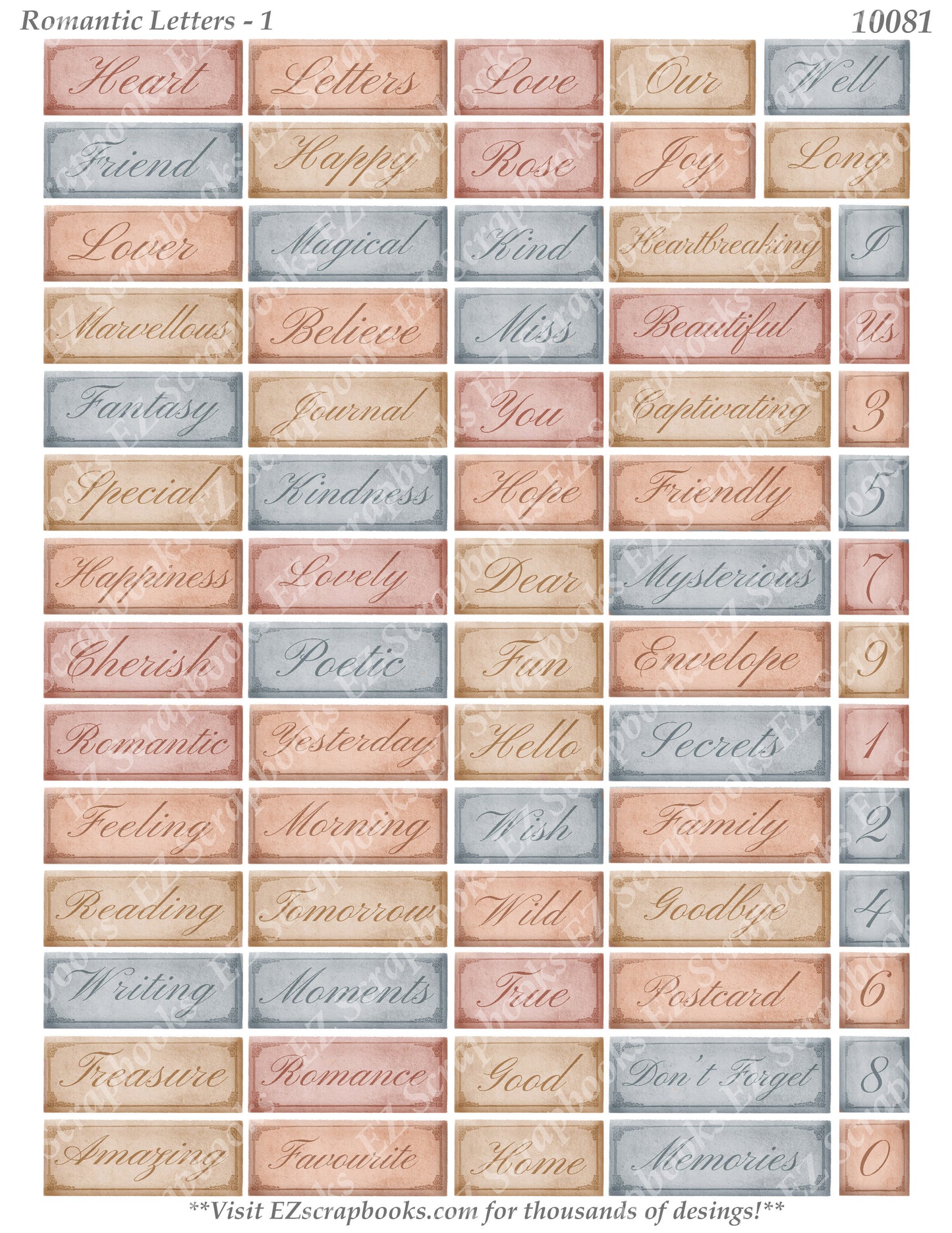 Romantic Letters 1 - 10081