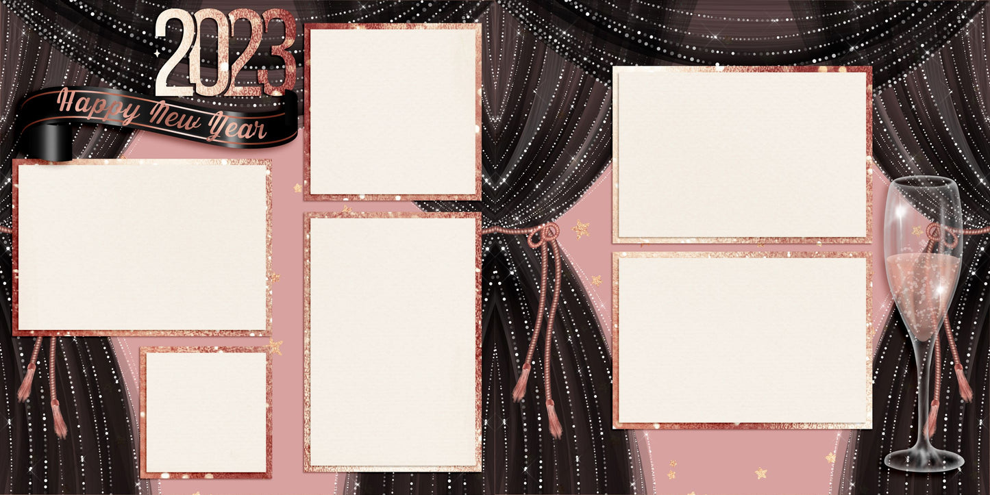 Happy New Year Curtains 2023 - 6438