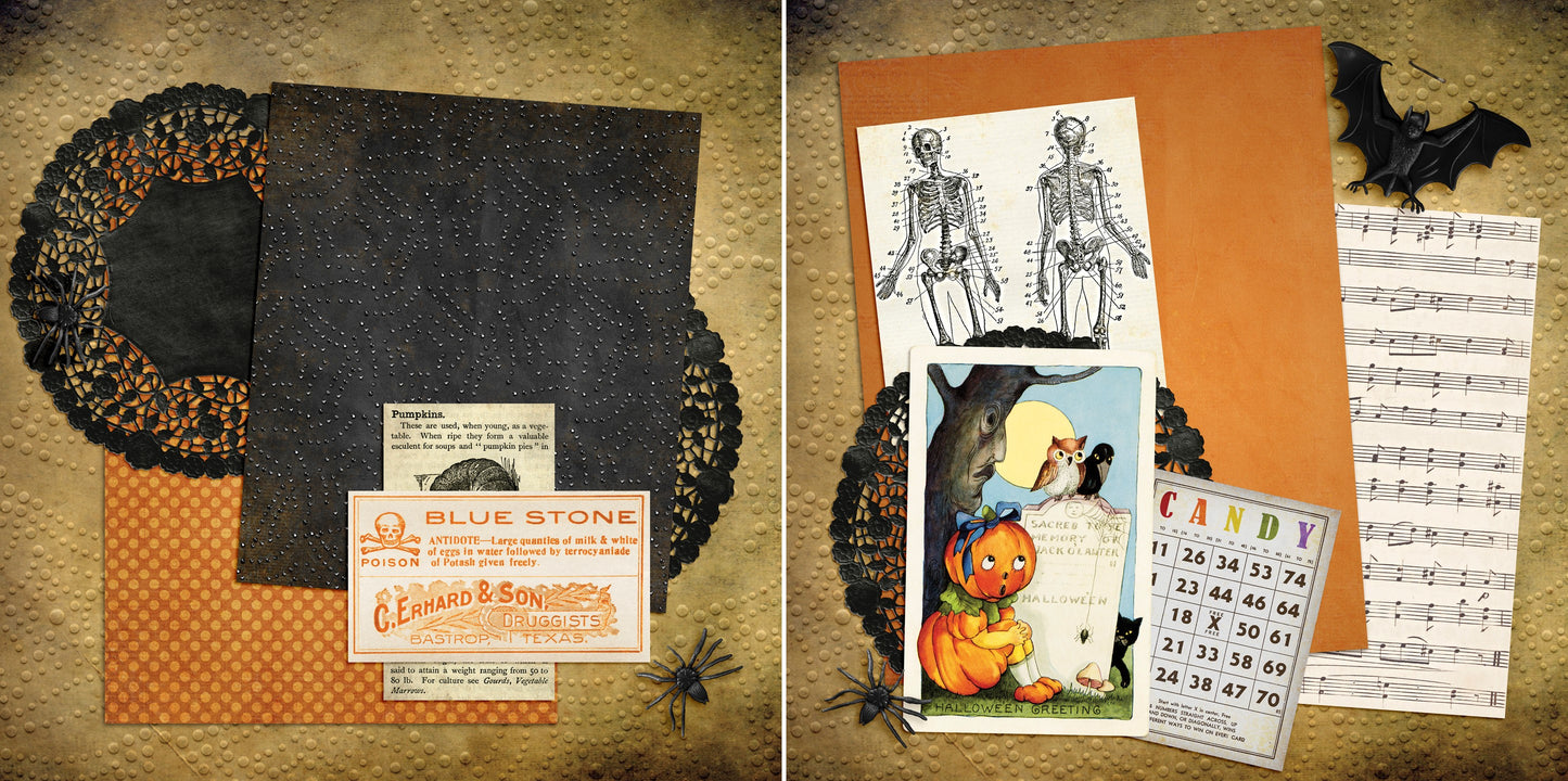 It's Halloween NPM - 4975 - EZscrapbooks Scrapbook Layouts Halloween