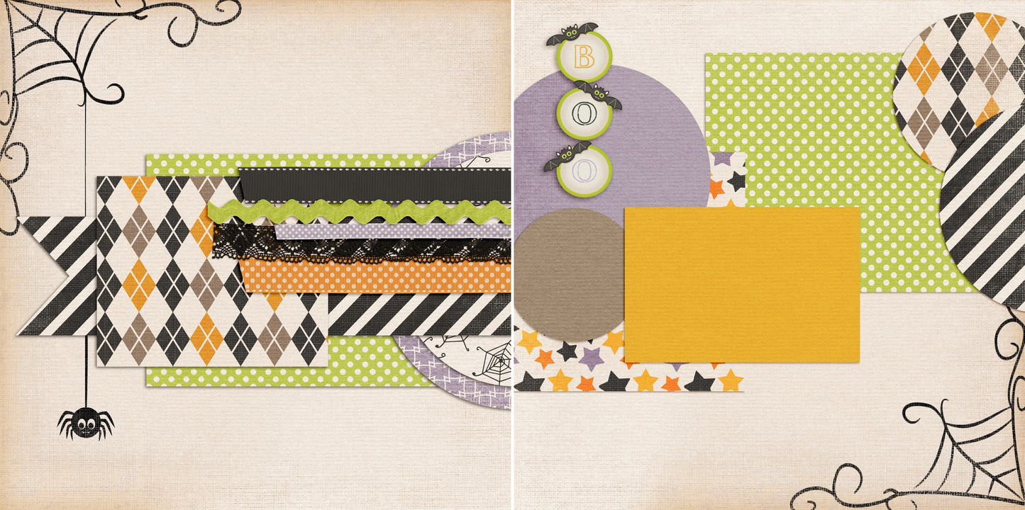 BOO NPM - 4973 - EZscrapbooks Scrapbook Layouts Halloween